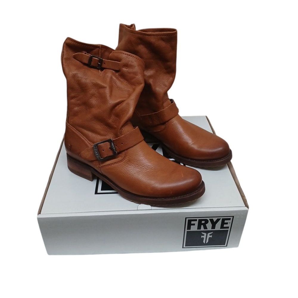 Frye Women's Brown Leather Ankle Boots